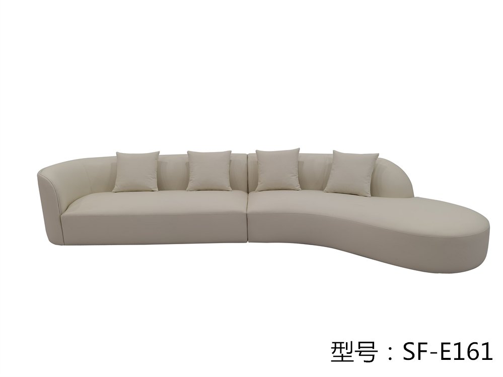 SF-E161皮沙发   (月亮沙发）